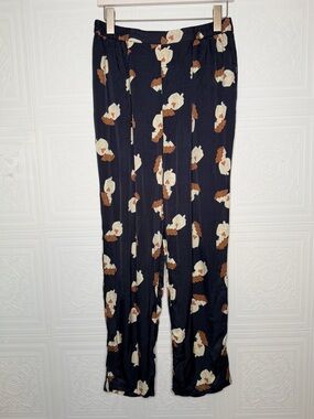 Farm Rio Silky Female Trouser Relaxed Pants Black Large